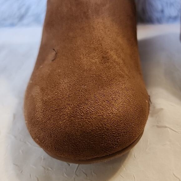 Kenneth Cole Reaction Women's Road Stretch Cognac Dress Booties Size 9 - Picture 4 of 16